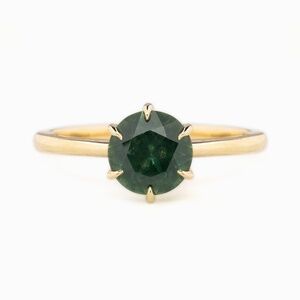 1.58ct Green Montana Sapphire Ring